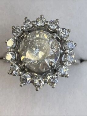 Diamond 3.10 Carat Solitiare 14K Ring
